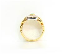 Anello Stocco Gioielli Donna in Oro giallo Smeraldo 0.38 Ct ANS01-16 - ANS01-16